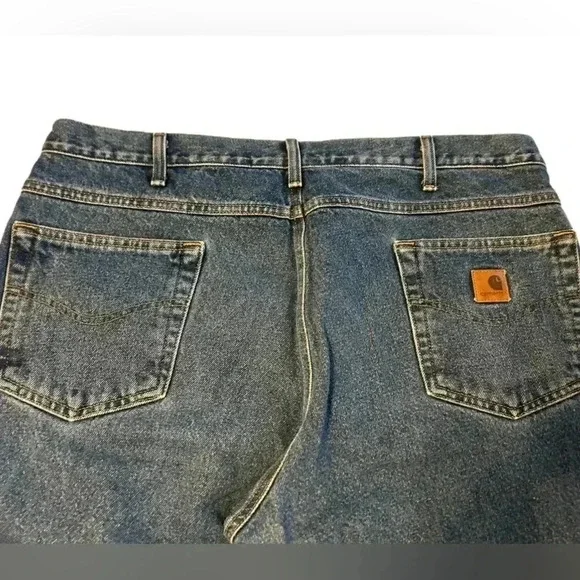 Carhartt Relaxed Fit Straight B17DST Men's Jeans Sz Tag=40x30 actual=40 x 29 EUC - Picture 6 of 11